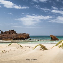 Vrak lode  – pláž Cabo Santa Maria